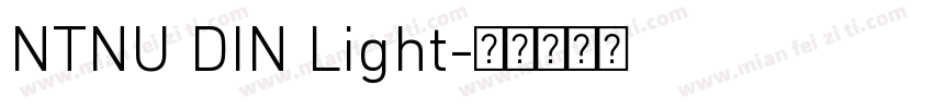 NTNU DIN Light字体转换